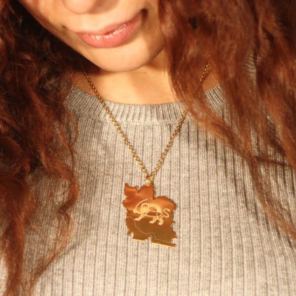 Iran Necklace Lion & sun