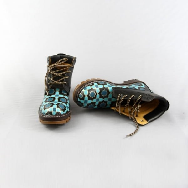 KASHI LEATHER BOOTS HAND-PAINTED