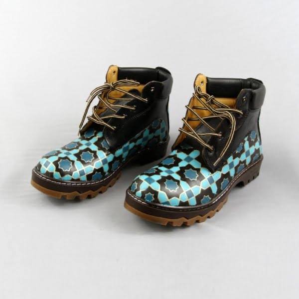 KASHI LEATHER BOOTS HAND-PAINTED