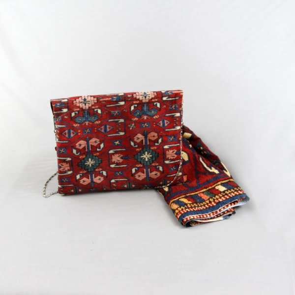 PERSIAN RUG CROSS BODY BAG & SCARF SET