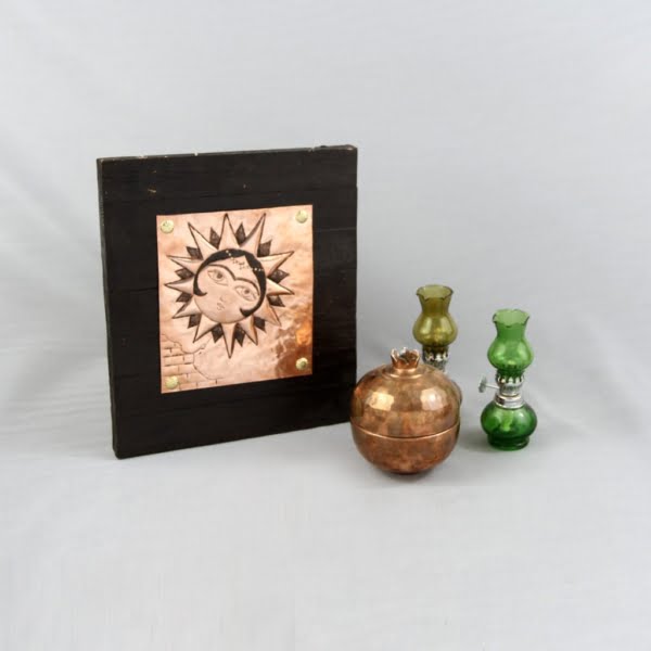 Sun Khatoon Hand Etched Copper Frame