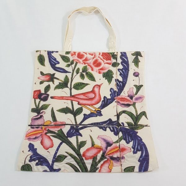 FLOWER & BIRD SHOPPING BAG 35x 40cm