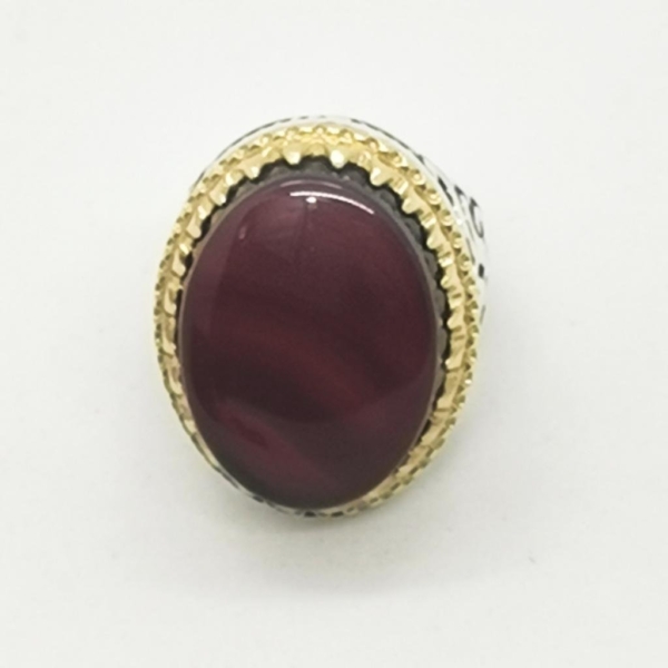 Red Agate Persian Ring