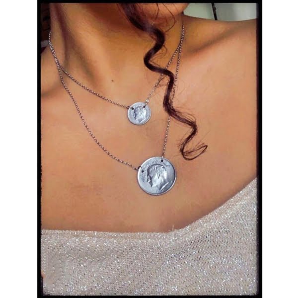 DOUBLE KINGDOM COINS NECKLACE