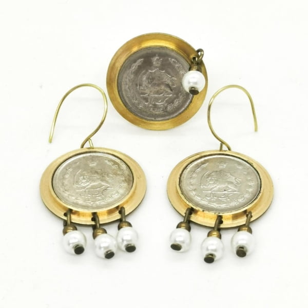 Pearls Persian Coin Coin Ring and Earring