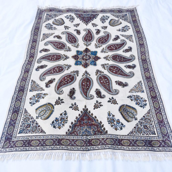 Rectangle Ghalamkari Tablecloth 1 × 1.5m