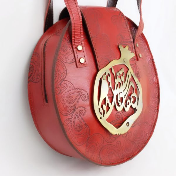 Red Pomegranate Leather Bag