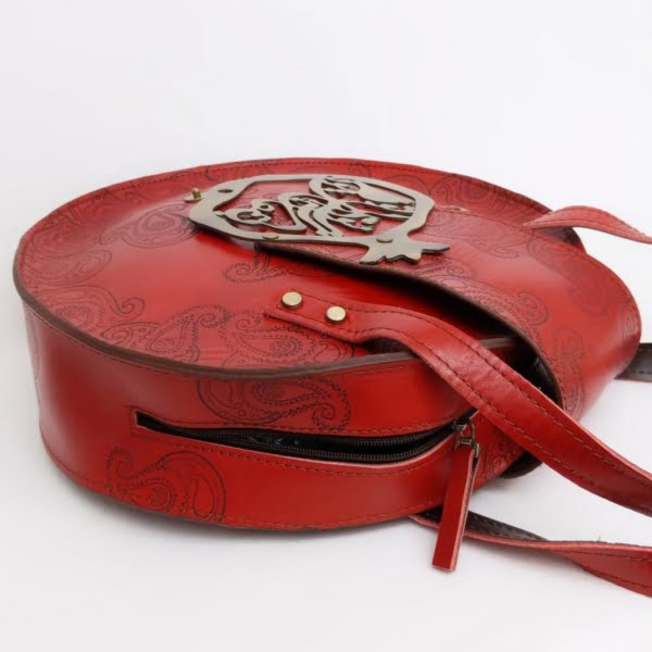 Red Pomegranate Leather Bag