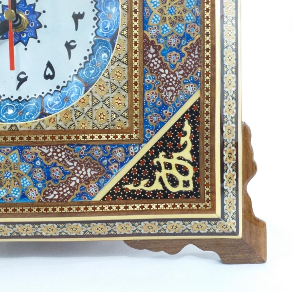 Tazhib Art Khatam Clock