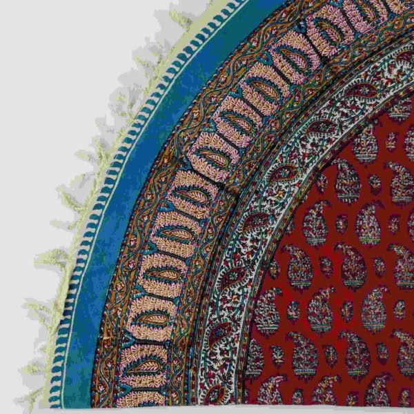 Round Ghalamkar Tablecloth 120cm