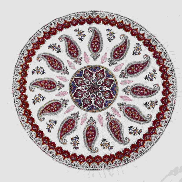 Round Ghalamkar Tablecloth 120cm