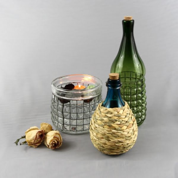 Decorative Handmade Mat Rope Bottle