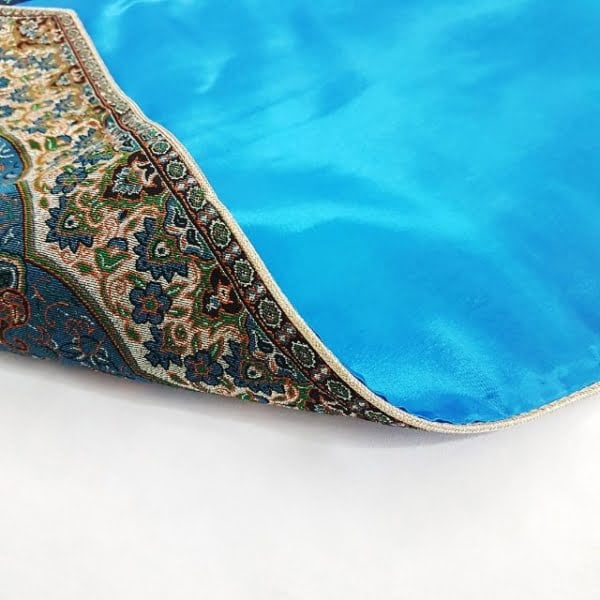 Elegant Blue Termeh Table Runner 3pcs Set