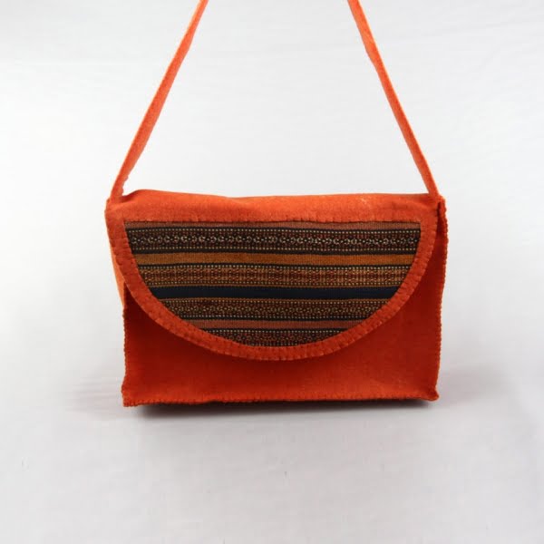 Felt and Rug Quilted Bag