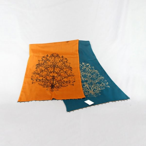 Pomegranate Tree Scarf, Double Sided, 50x 200cm