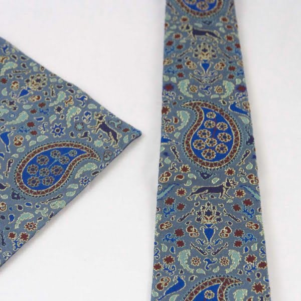 BLUE, TERMEH TIE & POCKET SQUARE