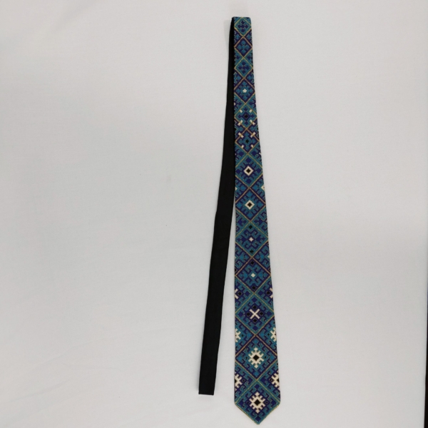 Blue Baluchi Needlework Tie