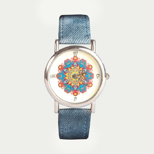 Blue Persian Tile Pattern Watch