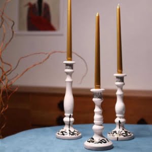 CALLIGRAPHY CANDLE HOLDER