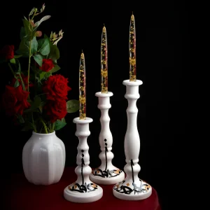 Calligraphy Candle Holder Set