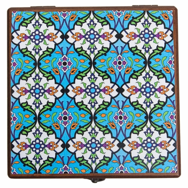 Decorative Storage Box Azure Pattern 20 x 20cm