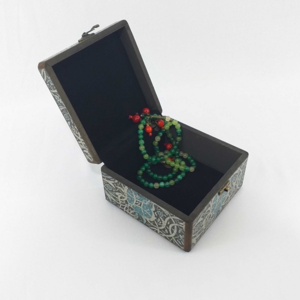 Decorative Storage Box Azure Pattern 15 x 15cm