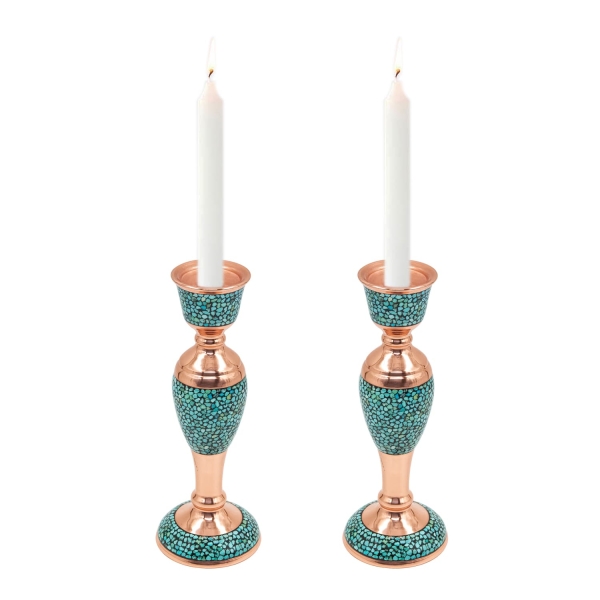 Firoozeh Koobi Turquoise on Copper Haft Seen Set