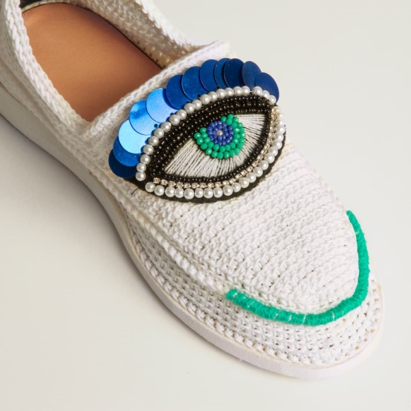 Giveh Shoes with Evil Eye Design