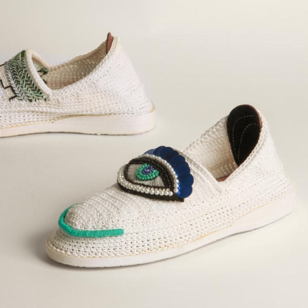 Giveh Shoes with Evil Eye Design