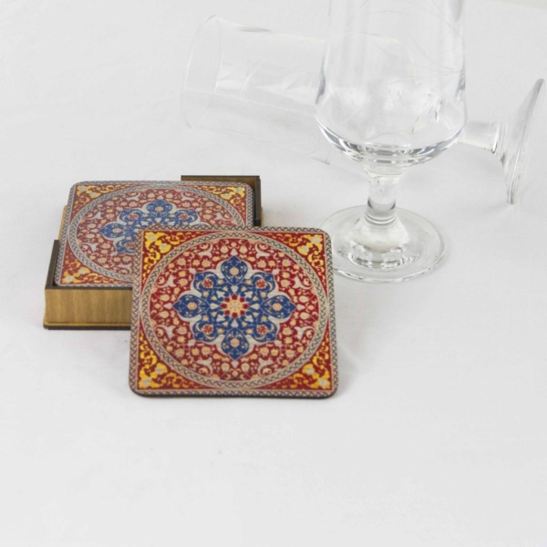 Persian Carpet Coasters Set of 6