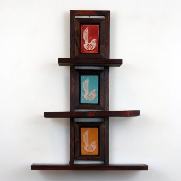 Triple Bird Wall Decorative Shelves