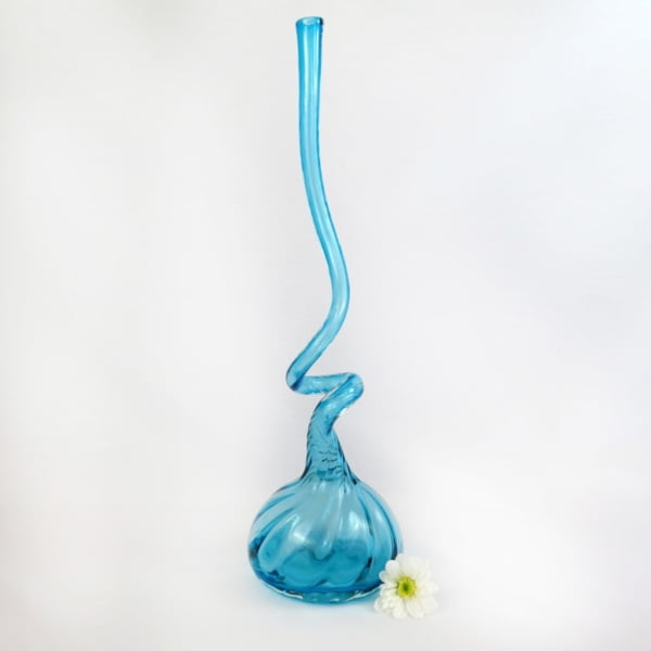 Twisted Handmade Glass Vase