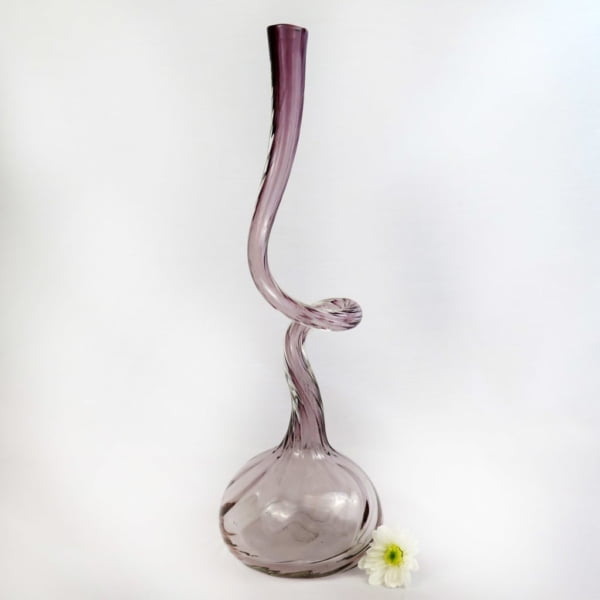 Twisted Handmade Glass Vase