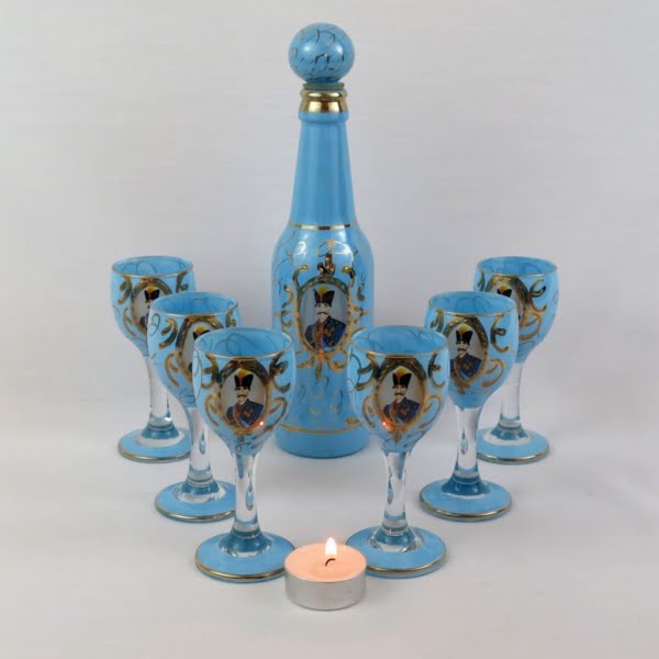 Qajar Decanter Cordial Set