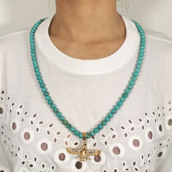 TURQUOISE FARVAHAR NECKLACE