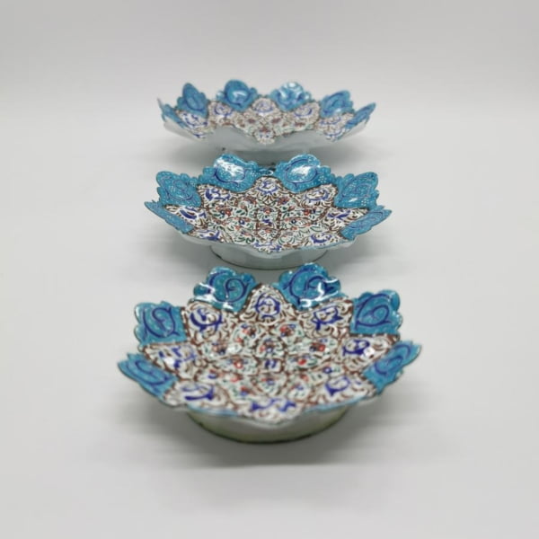 Set of 3 Mini Minakari Plates