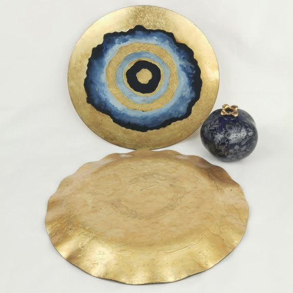 Evil Eye Glass Platter 30cm