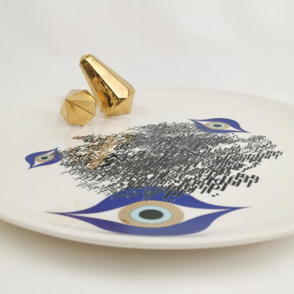 Evil Eye Round Platter 30cm