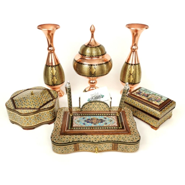 Khatam Bonbon Dish, Jewelry Box