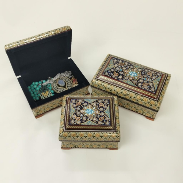 Gliding Jewellery Boxes Khatam Kari Art