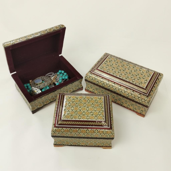 Isfahan Khatam Kari Jewellery Boxes