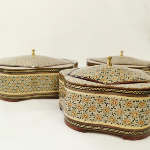 Khatam Bonbon Dish, Jewelry Box