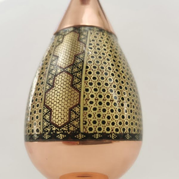 Khatam on Copper Vase 26cm