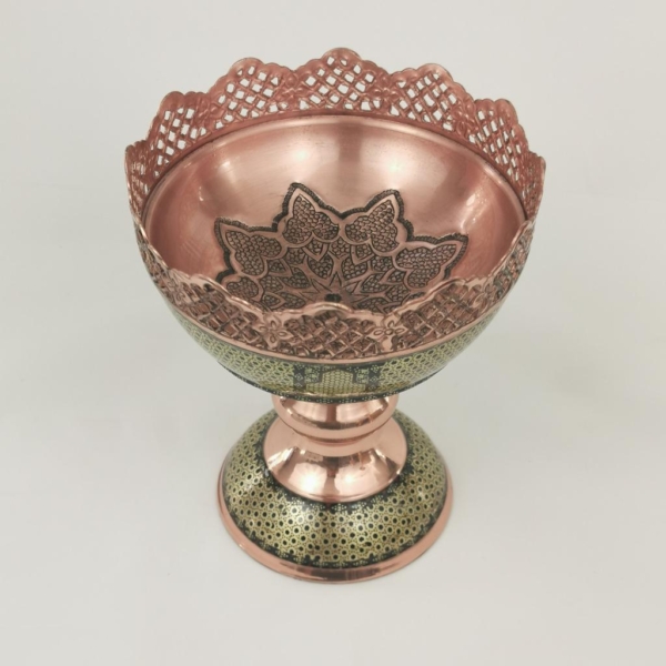 Khatam on Copper Candy Dish