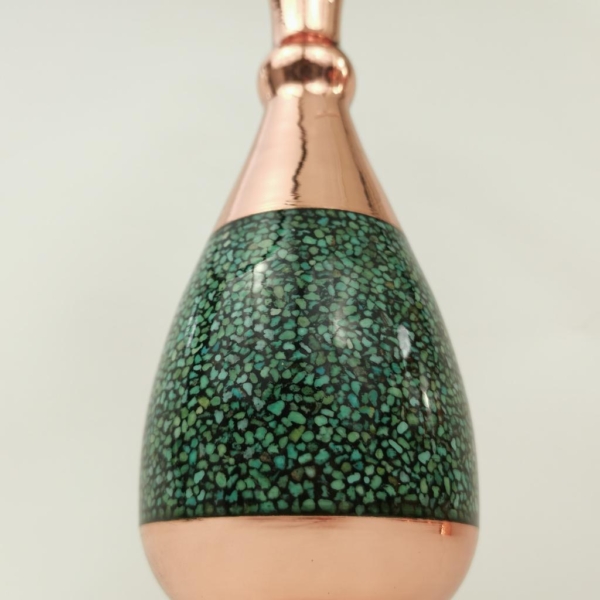 Firoozeh Koobi Turquoise on Copper Vase 26cm