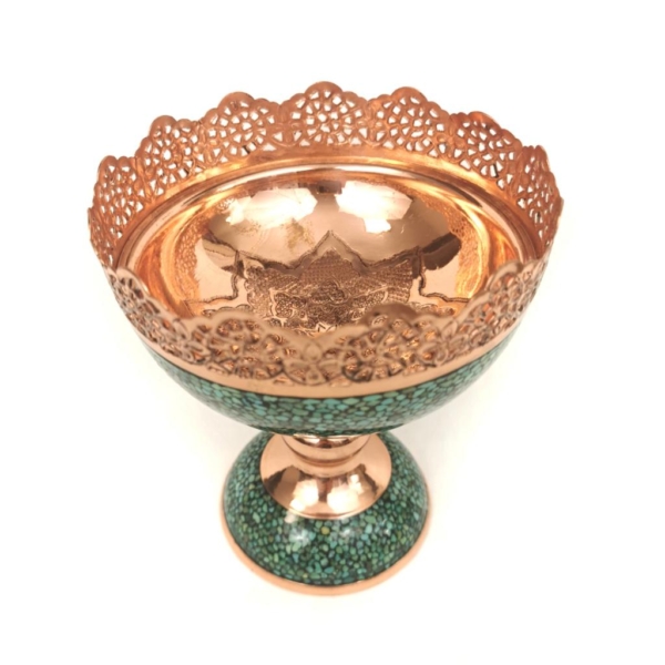 Firoozeh Koobi Turquoise on Copper Candy Dish