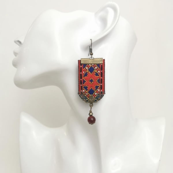 PERSIAN CARPET BALOCHI EARRINGS