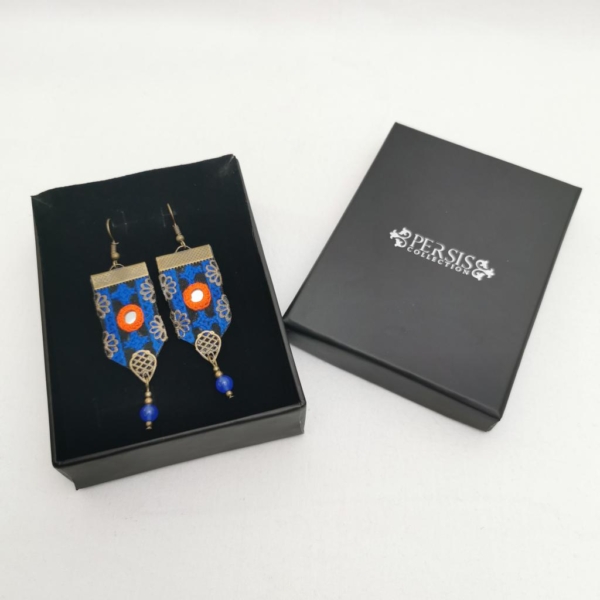 HOT BLUE BALOCHI EARRINGS