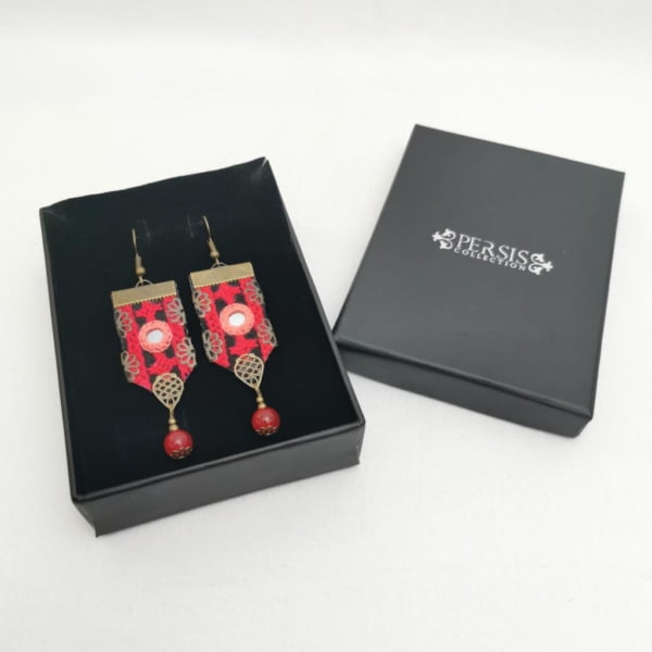 HOT PINK BALOCHI EARRINGS