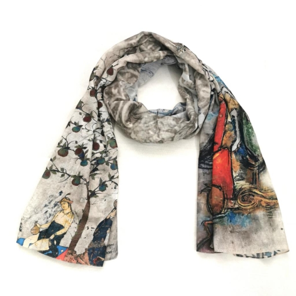 Shahnameh Mashgh Scarf, 180 x 70cm